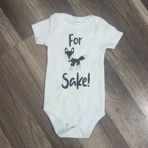 Fox Sake Custom Newborn Onesie! White Perfect Gift!🦊 NEW